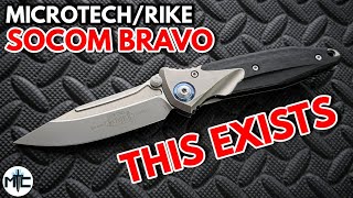 MicrotechRike Socom Bravo Folding Knife  Overview and Review [upl. by Ynetruoc]