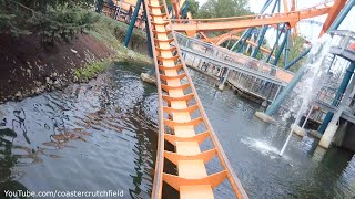 Rougarou Front Row HD POV Cedar Point [upl. by Aicilaanna]