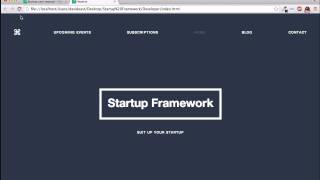 How to Start and Create Website with Startup Design Framework B2 [upl. by Baten]