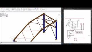 ADVANCE STEEL EP 10 ADDING ROOF BRACING CONNECTIONS [upl. by Ayar]