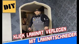 Laminat selber legen und schneiden mit LaminatschneiderSchritt für Schritt [upl. by Donough]