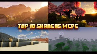 Top 10 Minecraft Popular Shaders Minecraft Pe [upl. by Sigismundo]