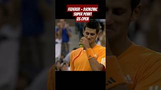 Federer  Djokovic Super Point Us Open [upl. by Dareece]