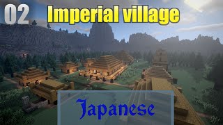 Japanese Imperial village  Minecraft Millénaire Timelapse part 2 season 3 [upl. by Eciram657]