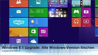 Windows 81 Upgrade aufräumen Alte WindowsVersion löschen [upl. by Ariday717]