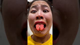 ToRung comedy tongue piercing😂 [upl. by Yemane]