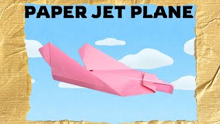 How To Make A Paper Jet Plane [upl. by Streeto84]