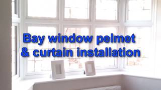 bay window pelmet curtains installation [upl. by Audrey]