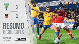 Highlights  Resumo Estoril Praia 22 Santa Clara Liga 2122 12 [upl. by Waddington617]