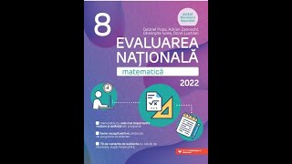 Model de test evaluare naţională matematică din culegerea Mate 2000 Testul 1 sub I  II [upl. by Tallula807]