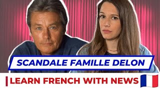 Learn French With News 12  Alain Delon  Scandale autour de sa famille [upl. by Abrahamsen]