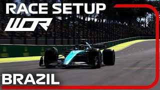 WOR F1 23 BRAZIL  Qualify Lap  RACE Setup 💪 [upl. by Gibbs]