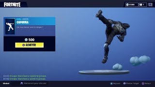 FORTNITE  Boutique du 25 août Danse quotCAPOEIRAquot [upl. by Sally976]