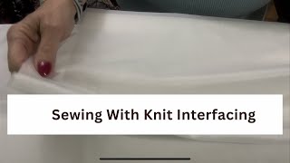 How To Use Iron On Interfacing On Knit Fabrics Hello Tricot [upl. by Nacnud]