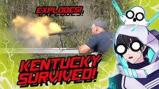 HOW DID HE SURVIVE  Kentucky Ballistics React 50 Cal Explodes [upl. by Okimuk903]