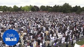 Record 140000 Muslims attend Eid celebration in Birmingham [upl. by Elaina]