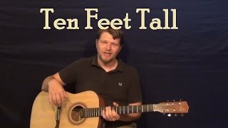 Ten Feet Tall Afrojack Easy Guitar Lesson How to Play Tutorial [upl. by Ibor]