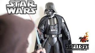 Unboxing and Review Hot Toys MMS279  Star Wars a New Hope Darth Vader figure [upl. by Zilada489]