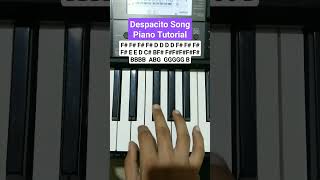 Despacito Song  Easy Piano Tutorial  pianolessons pianotutorial shortsfeed shorts [upl. by Hasen832]