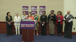 Reps Pressley Pelosi DeLauro Unveil Groundbreaking Report on Pushout of Black Girls in Schools [upl. by Rainie]