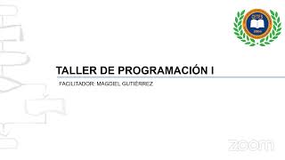 PROGRAMACIÓN A24 TALLER I  MAGDIEL GUTIÉRREZ RECURRENTE [upl. by Athalia291]