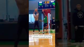 Jayson Tatum has changed his shot shorts jaysontatum celtics [upl. by Kellyn]