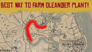 RDR 2  Best way for gathering the Oleander Plant  Red Dead Redemption 2 [upl. by Essirahc885]