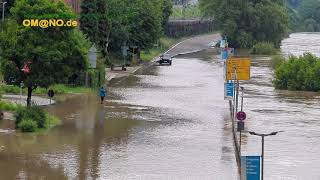 Hochwasser am Neckar in Eberbach 02062024 [upl. by Ferdie]