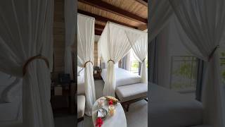 My luxury island hotel suite was MIND BLOWING hotels hotelreview roomtour [upl. by Leahkim492]