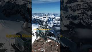 Spectacular Drone Footage of Jungfraujoch amp Sphinx Observatory 🇨🇭  Follow for More Scenic Wonders [upl. by Tada]