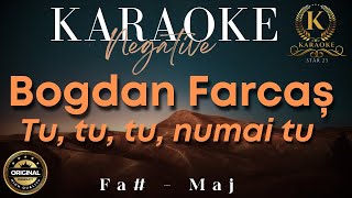 Bogdan Farcas Tu tu numai tu Karaoke Negative Lyrics âťŚHIT 2024âťŚ Fa  Major [upl. by Olcott]