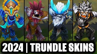 ALL TRUNDLE SKINS SPOTLIGHT  League of Legends [upl. by Teirrah929]