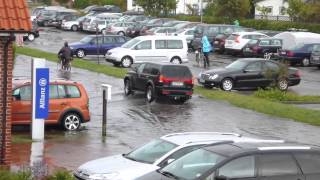 Starkregen und Überschwemmung auf Borkum  Heavy rainfall [upl. by Rubetta]