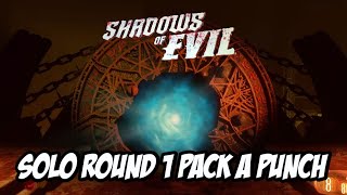 Pack a Punch Round 1 Solo in Shadows of Evil Zombies Ultimate Guide [upl. by Adai]