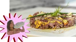 Tartare di Tonno con Fiori di Zucca [upl. by Aneerol938]