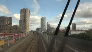 🇬🇧 Führerstandsmitfahrt Docklands Light Railway DLR von Tower Gateway nach Beckton [upl. by Isis]