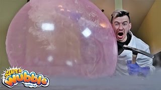 Science Experiment LIQUID NITROGEN vs WUBBLE BUBBLE DANGER ALERT [upl. by Selrac]