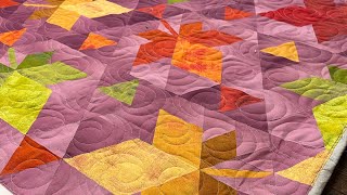 Krista Mosers Fall Foliage pattern and Ten Sisters Minecraft using Easy Piecing Grid interfacing [upl. by Mcmurry]