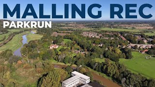 Malling Rec parkrun 13 4K Aerial [upl. by Jelena]