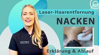 LaserHaarentfernung Nacken Victrastudio [upl. by Tatiania]