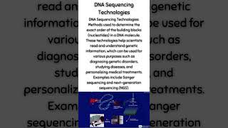 DNA Sequencing Technologies [upl. by Beauvais]