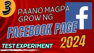 Part 3 paano magpa grow ng facebook page [upl. by Comstock]