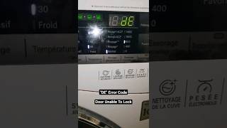 LG Washing Machine quotDEquot Error shorts [upl. by Einrae400]