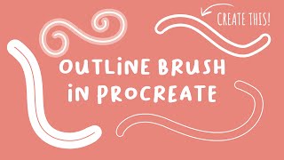 How to Create an Outline Brush in Procreate Tutorial shorts procreate [upl. by Roshelle]