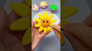 Making Flowers with clay shorts viral [upl. by Yehudit]