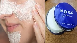 रात को लगाओ Nivea Cream अगली सुबह FACE की चमक देख सब चौंक जायेगें  SKINCARE HACKS NATURALLY [upl. by Ekez]