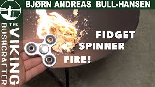 Bowdrill Fire With a Fidget Spinner [upl. by Namsaj852]