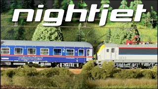 Nightjet Brussels ViennaInnsbruck  N SCALE [upl. by Nytsirk]