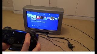 PS4 Pro working on a CRT Television [upl. by Sualakcin]