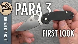 Spyderco Para 3 First Look [upl. by Yeniar]